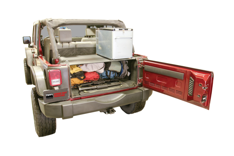 Jeep Wrangler JK Unlimited Tailgate Security Enclosure - Tuffy Products - Standard - Black - `07-`10